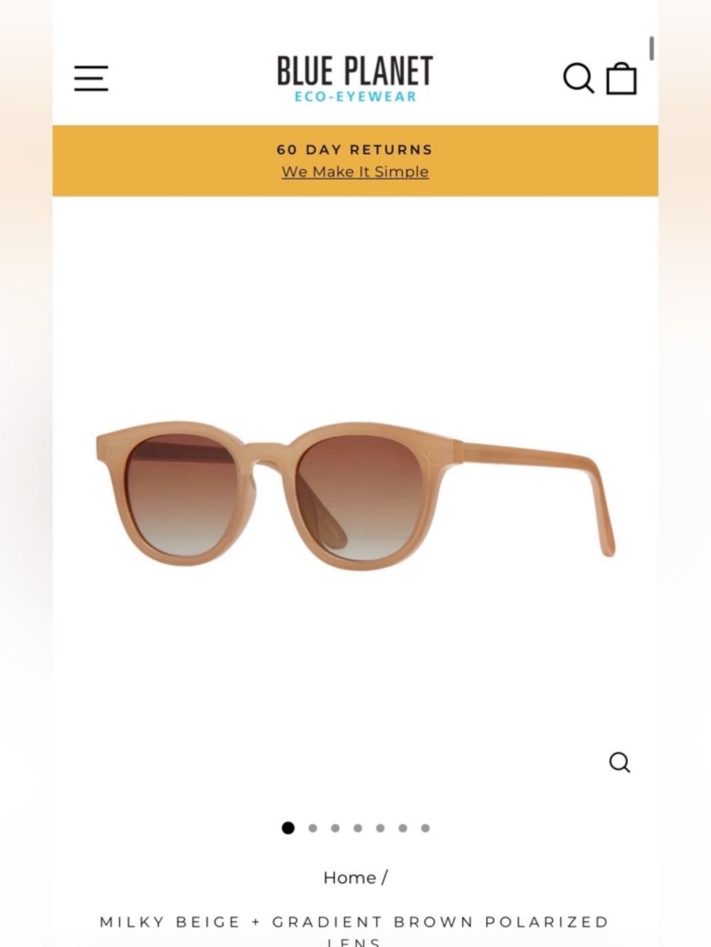 Blue Planet ESTE Sunglasses NWT